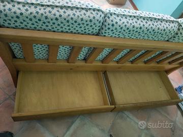 DIVANO LEGNO MASSICCIO