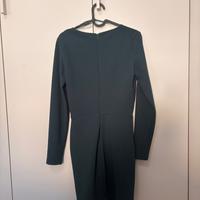 Vestito corto elegante Zara verde petrolio