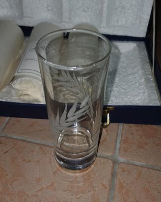  Servizio 6 bicchieri CRISTALLO vintage NUOVI