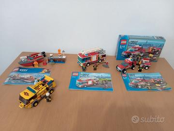 Lego City Pompieri lotto 4 set completi