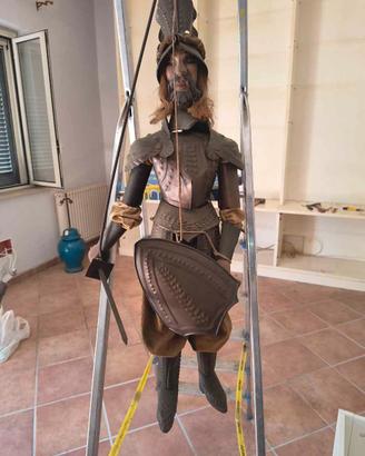 Pupo Siciliano d'Epoca in Legno e Rame
