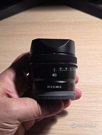 Sony 40mm 2.5 per Sony Full Frame