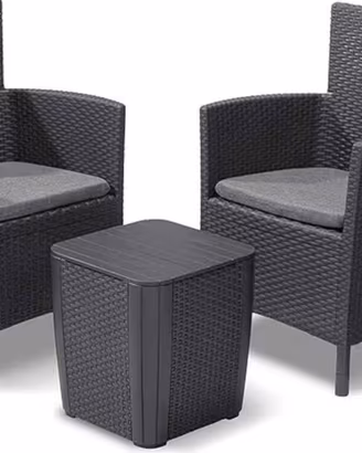Keter Set da Balcone lowa 2 Poltrone e tavolino