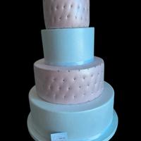 torta scenografica grande trapuntata con cristalli