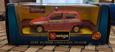 Modellino Bburago Fiat Punto Vigili del Fuoco 1:24