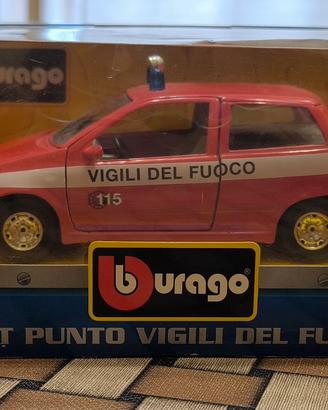 Modellino Bburago Fiat Punto Vigili del Fuoco 1:24