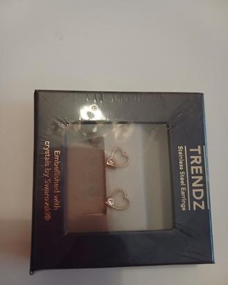 ORECCHINI PLACCATI ORO, CON  CRISTALLI   SWAROVSKI