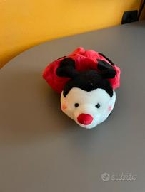 Peluche coccinella rossa e nera