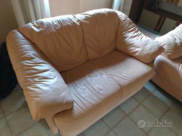 Divano in pelle due posti Chateau d'Ax