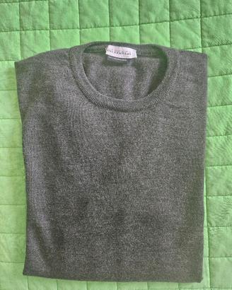 maglione Versace col. grigio 100% Lana Merino