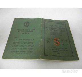SINGER LIBRETTO ISTRUZIONI "VINTAGE" PER 15M88