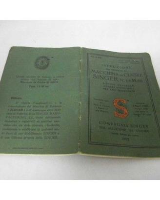 SINGER LIBRETTO ISTRUZIONI "VINTAGE" PER 15M88