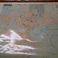 Carta stradale di Verona aggiornamento 1986