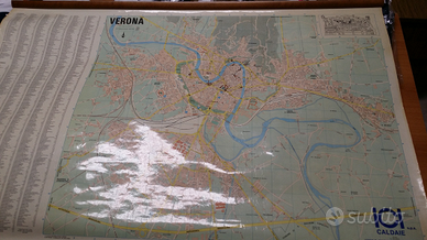 Carta stradale di Verona aggiornamento 1986