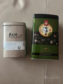 Scatole di latta vuote tea cinese