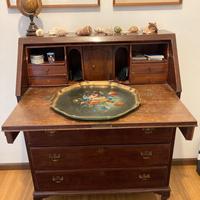 Scrittoio inglese con ribalta fine 1800
