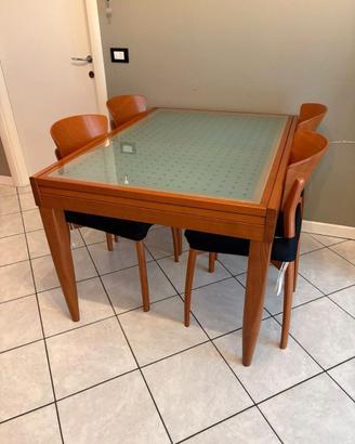 Tavolo Calligaris allungabile + 4 sedie abbinate