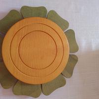 Sottopentola in legno a forma di fiore nuovo