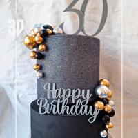 Topper per torta + scritta Buon Compleanno