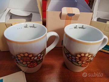 Set n. 2 Tazze e Zuccheriera in Porcellana Thun