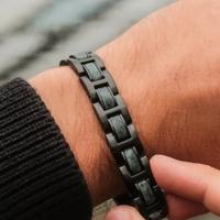 Bracciale uomo - Holzkern marmo verde