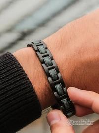 Bracciale uomo - Holzkern marmo verde