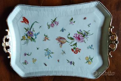 Vassoio vintage in porcellana Charles Pillivuyt