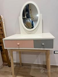 Ballerina toeletta con Specchio e 2 Cassetti