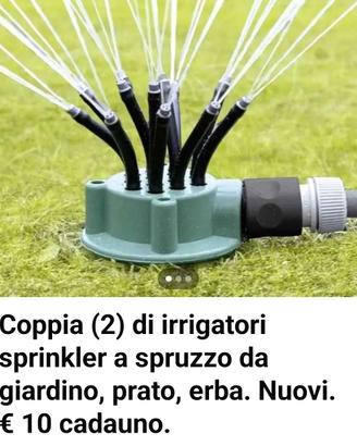 Coppia di irrigatori nuovi per canna acqua .