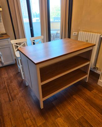 TORNVIKEN isola per cucina con sgabelli Ingolf