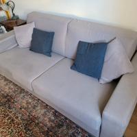 Divano letto matrimoniale grigio perla