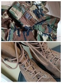 scarponi desertici+mimetica 