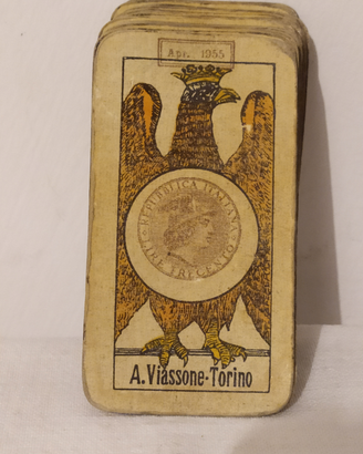 Carte da gioco Viassono bollo 1955
