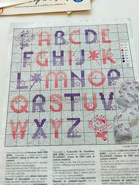 schemi punto croce: alfabeti , fiori o animaletti