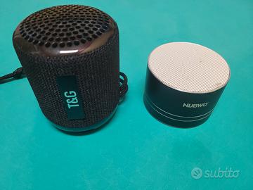 Set 2 Speaker Bluetooth Portatili T&G + NUBWO 