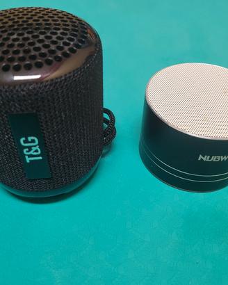 Set 2 Speaker Bluetooth Portatili T&G + NUBWO 