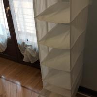 contenitore sospeso per abiti