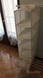 contenitore sospeso per abiti