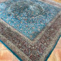 Grande tappeto persiano annodato a mano 400 × 400