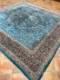 Grande tappeto persiano annodato a mano 400 × 400