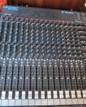 Mixer Soundcraft spirit FX16 con effetti Lexicon