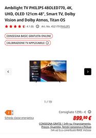 lg oled 770 48" NUOVO