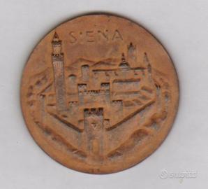 medaglia in bronzo per la Citta' di Siena