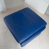 pouf poggiapiedi in vera pelle divani&divani 