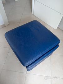 pouf poggiapiedi in vera pelle divani&divani 