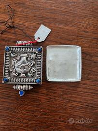 scatola portagioie in argento del Rajasthan 