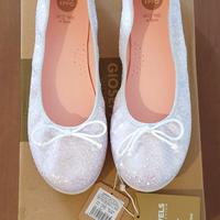 BALLERINE in pelle glitter GIOSEPPO, N.39