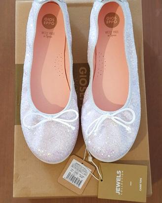 BALLERINE in pelle glitter GIOSEPPO, N.39
