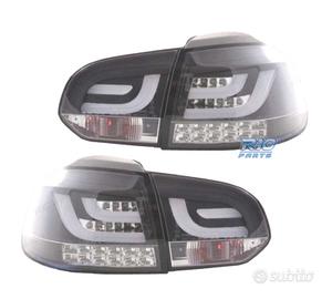 FANALI VOLKSWAGEN VW GOLF 6 08-12 A LED FONDO NERO