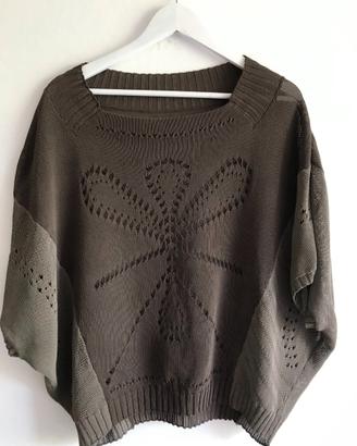 Maglia traforata marrone 44-46